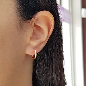 Brinco Argola em Ouro 10k