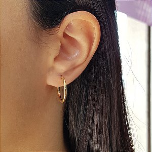 Brinco Argola em Ouro 10k