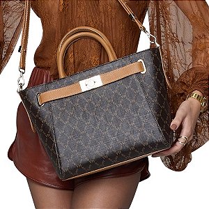 Bolsa Victor Hugo Chelsea Belmont Coffee Cuoio