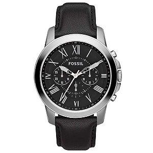Relógio Fossil Masculino Grant Prata FS4812/0PN
