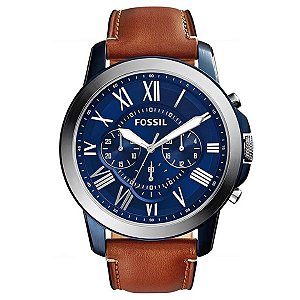 Relógio Fossil Masculino Grant Azul FS5151/0AN