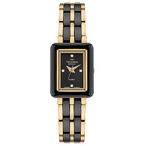 Relógio Technos Cerâmica Feminino Dourado 5Y36AB/1P