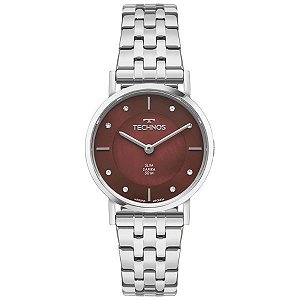 Relógio Slim Technos Feminino Prata 2025LUK/1N