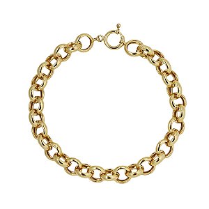Pulseira Elo Português 8mm Ouro 18k