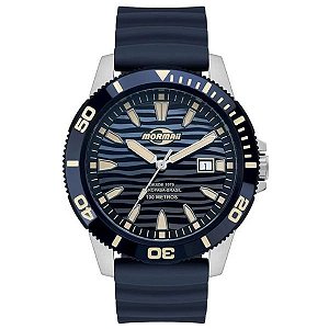 Relógio Mormaii Steel Basic Masculino MO2317AS/2A Azul