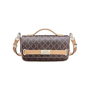 Bolsa Victor Hugo Riva Belmont Coffee Cuoio