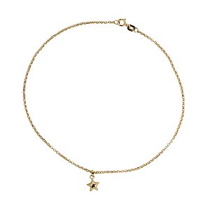 Tornozeleira Estrela Ouro 18k