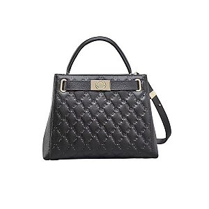 Bolsa Victor Hugo Milano Belmont Black em Couro
