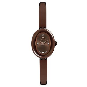 Relógio Technos Feminino Mini Joia Oval Marrom 5Y20MK/1M