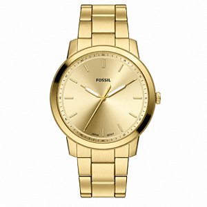 Relógio Fossil Masculino Minimalist Todo Dourado FS6181/1DN