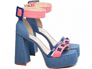 Sandália TORRICELLA meia pata jeans