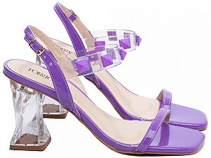 Sandália Feminina TORRICELLA  com Verniz Roxo