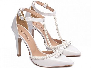 Sapato Scarpin  off whit