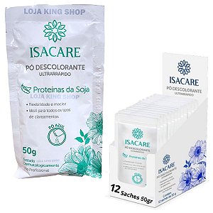 Pó Descolorante Ultra Rápido Proteína da Soja 50gr Mechas Luzes e Reflexos C/12