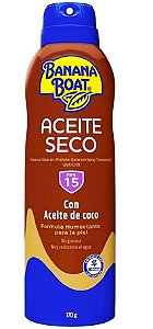 Protetor Solar Banana Boat Bronzeador Fps15 Aceite Seco 170g