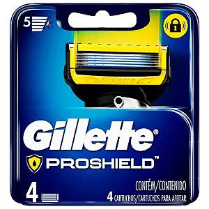 Carga Gillette Proshield Lâmina Para Barbear C/ 4 Cartuchos
