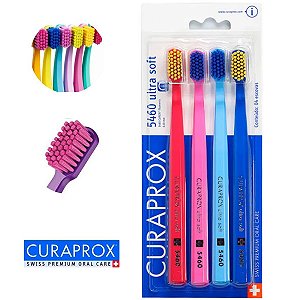 Escova Curaprox Dental 5460 Ultra Soft C/4 Unidades Sortidas