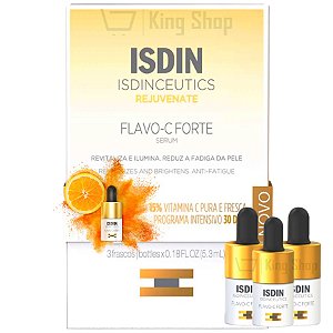 Isdin Sérum Facial Intensivo Flavo C Forte Vitamina C 15% Com 3 Frascos