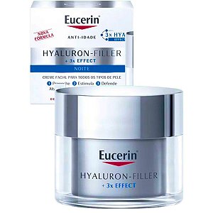 Eucerin Creme Hyaluron Filler Noite Facial 3x Effect 50gr