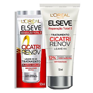 Creme Elseve Loreal Tratamento Cabelo Cicatri Renov leave In 50ml