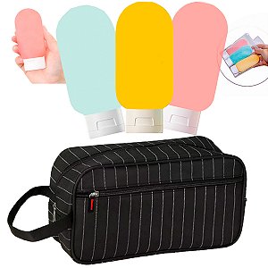 Kit Bolsa Mala Viagem Estojo Organizador Shampoo Nécessaire