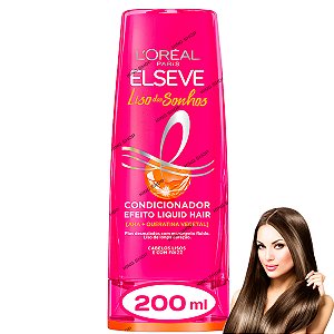 Condicionador Elseve Liso Dos Sonhos Brilho Anti Frizz 200ml