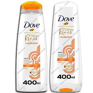 Kit Shampoo Condicionador Dove Texturas Reais Cacheados 400m