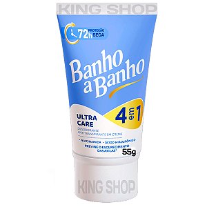 Desodorante Creme Ypê Banho a Banho Ultra Care Proteção Contra Odores Hidratação 55gr