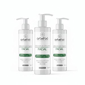 KIT 3 SABONETES FACIAL ARTEFOA 120ML