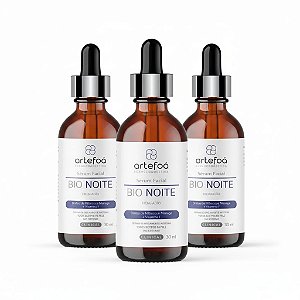 KIT 3 SÊRUNS FACIAL BIO NOITE HIBISCO MORINGA 30ML ARTEFOÁ