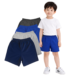 Kit Short Infantil Conforto Nº 03 ou 04 Malha 100% Algodão