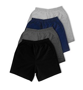 Kit Short Juvenil Conforto Nº 10/ 12/ 14 Malha 100% Algodão