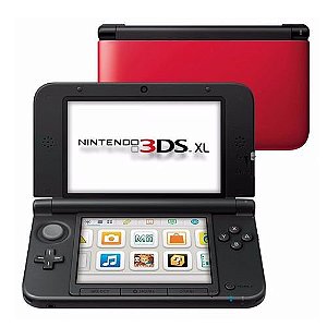 Console Nintendo 3DS XL Seminovo – Vermelho (DESBLOQUEADO)