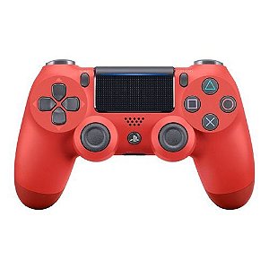 Controle Sony Dualshock 4 Magma Red Seminovo - PS4