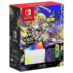 Console Nintendo Switch Oled Splatoon 3 Limited edition Seminovo Destravado 256gb - Switch