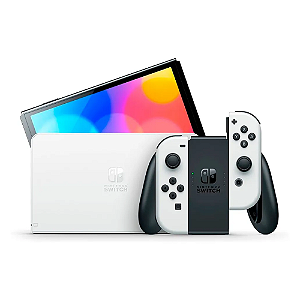 Console Nintendo Switch Oled 64gb Branco Seminovo + cartão 128GB Destravado - Nintendo