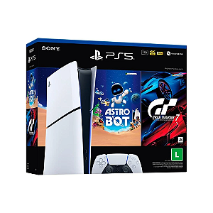 Console Playstation 5 Slim 1tb All Digital + Astrobot e Gran Turismo 7 - PS5