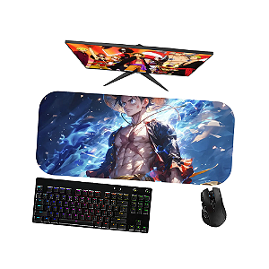 Mouse Pad Gamer com estampa de personagem de anime