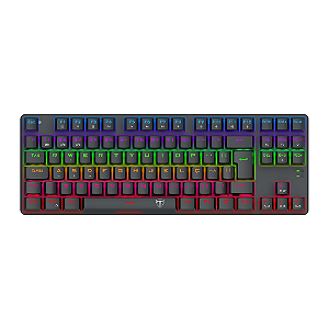 Teclado Mecânico Gamer T-Dagger Bora Iluminação Rainbow