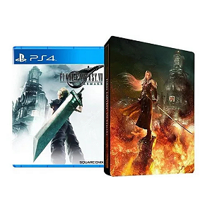 Final Fantasy VII Remake + Steelbook - PS4 Seminovo