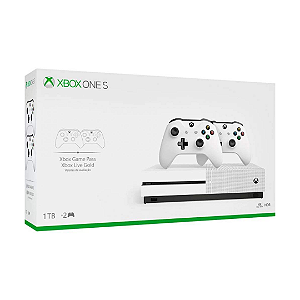 Console Xbox One S 1TB com 2 controles - Microsoft - Seminovo