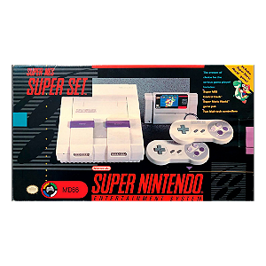 Super Nintendo - Console Retrô Seminovo com 2 controles
