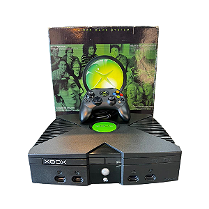 Xbox Clássico – Completo com Caixa (sem berços) e Controle Original