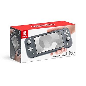 Console Nintendo Switch Lite Gray Destravado 128gb Seminovo