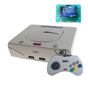Console Sega Saturn Branco Com Saro All In One - Seminovo