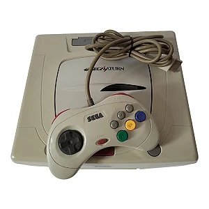 Console Sega Saturn Branco Com Saro All In One - Seminovo