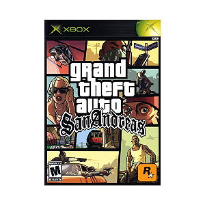 GTA San Andreas CIB Seminovo – Xbox Clássico (Original)