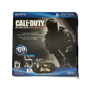 Console PlayStation Vita – Edição Especial Call of Duty: Black Ops Declassified (CIB – Completo na Caixa)