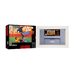 International Superstar Soccer Original com Caixa Relabel – Super Nintendo