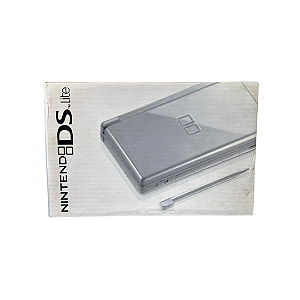 Nintendo DS Lite Prata Completo na Caixa com Manuais – Console Original Nintendo
